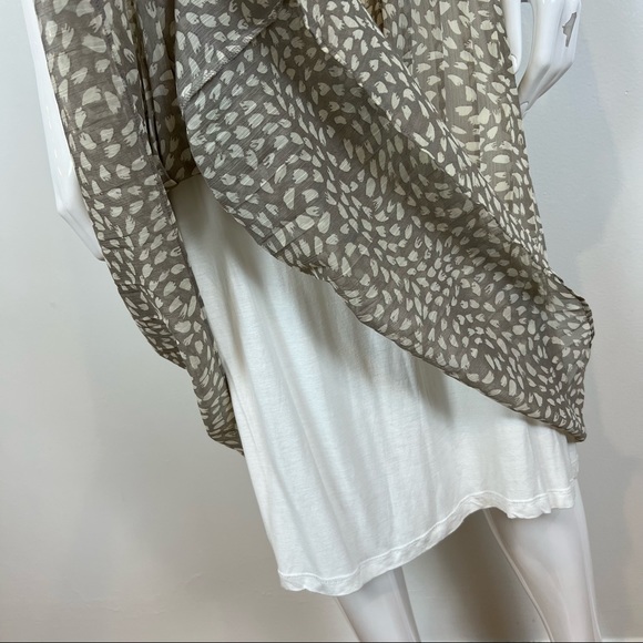 Fossil Solid Fold Dress Spaghetti Strap Fit-Flare Swing Women’s Small - Picture 8 of 16